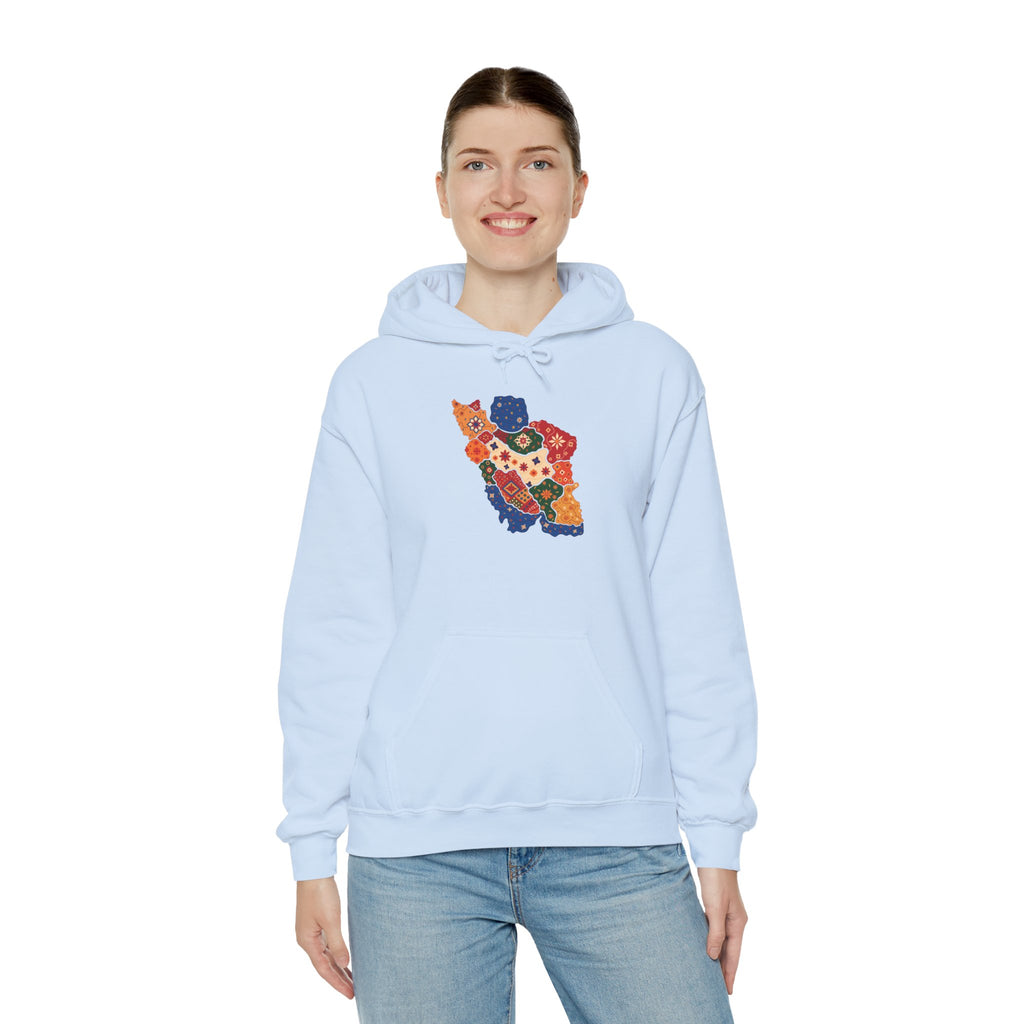 Persian pattern Map Hoodie- Unisex