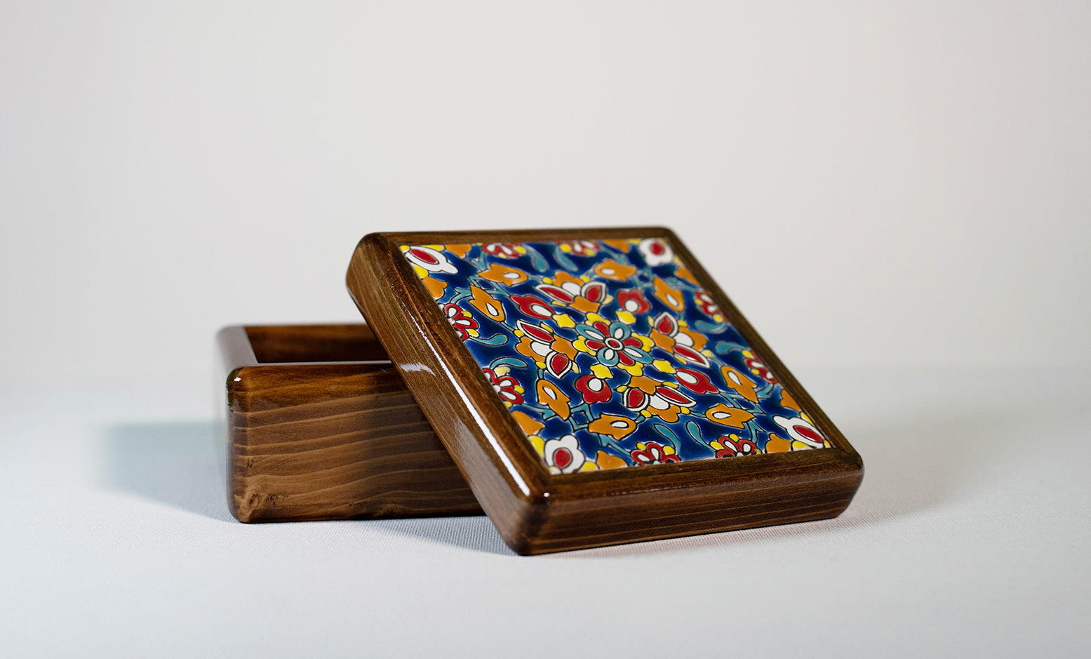 Handmade Wooden Box 1 Tile