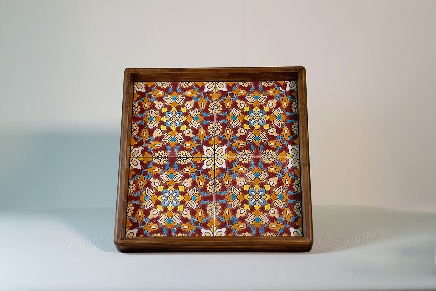 Handmade Wooden Trays - 4 Tiles