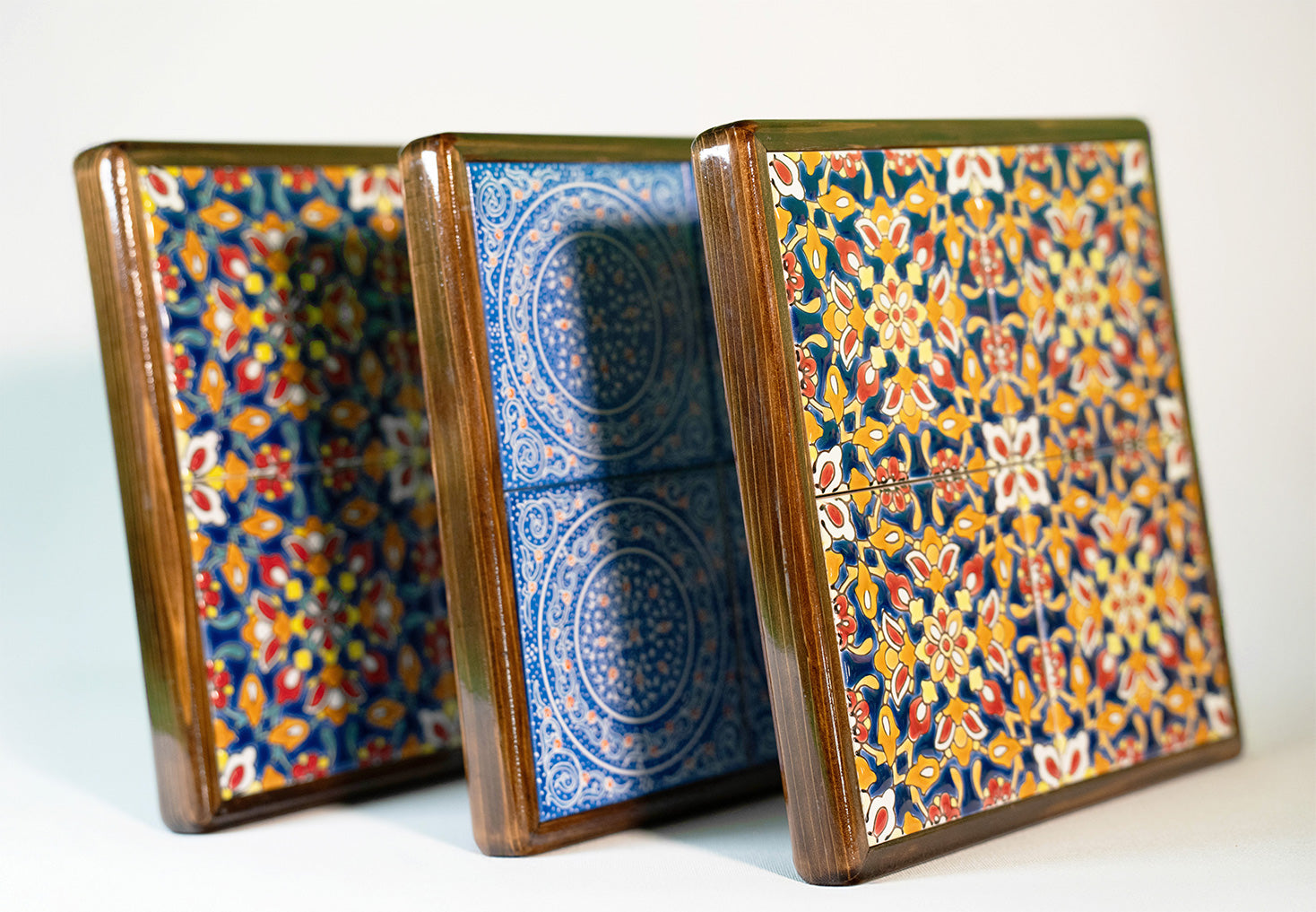 Handmade Wooden Box 4 Tile