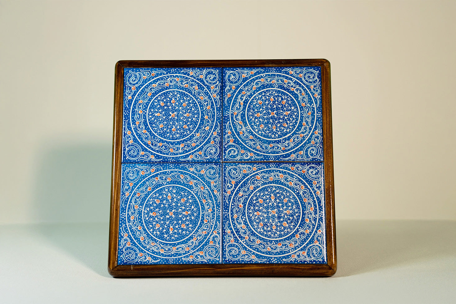 Handmade Wooden Box 4 Tile