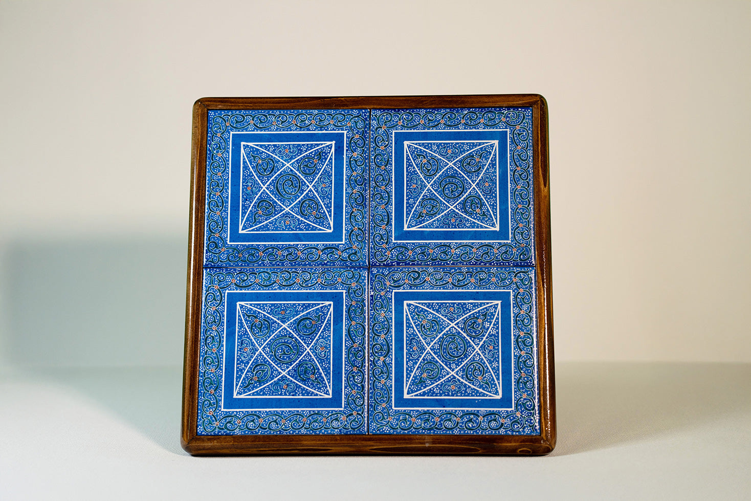 Handmade Wooden Box 4 Tile