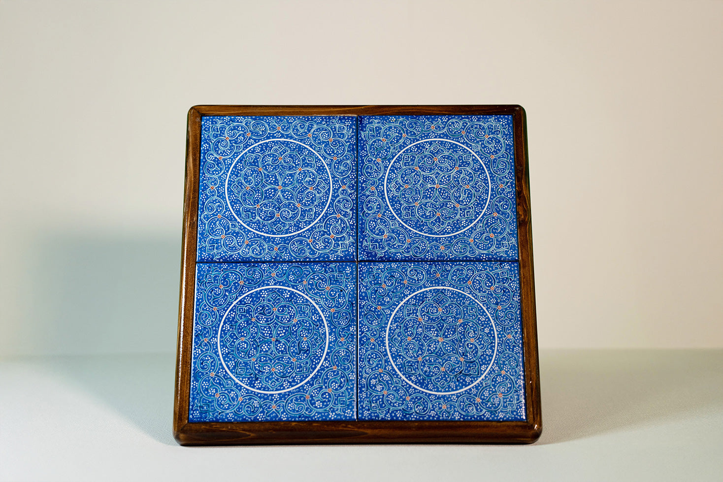 Handmade Wooden Box 4 Tile