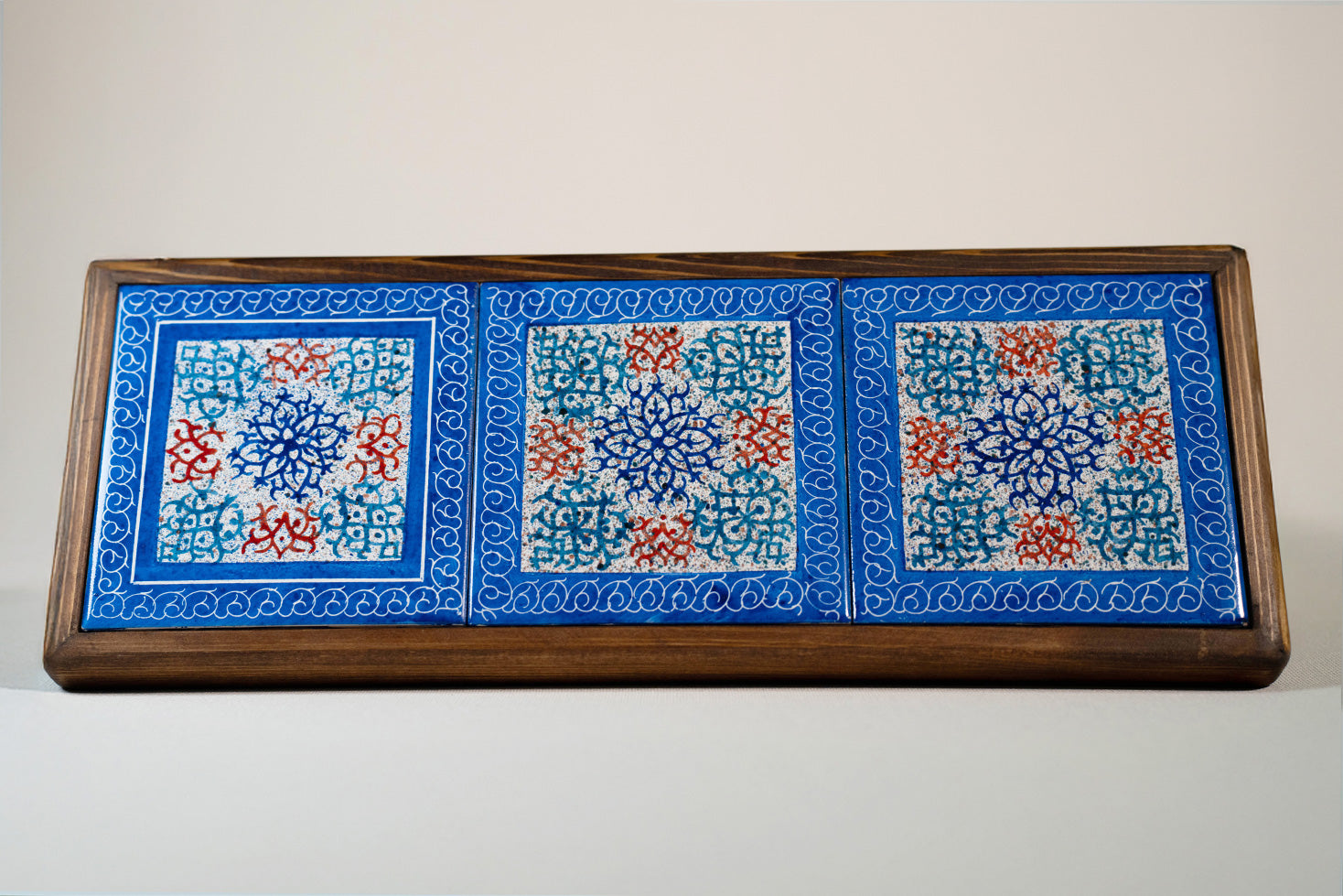 Handmade Wooden Box 3 Tile