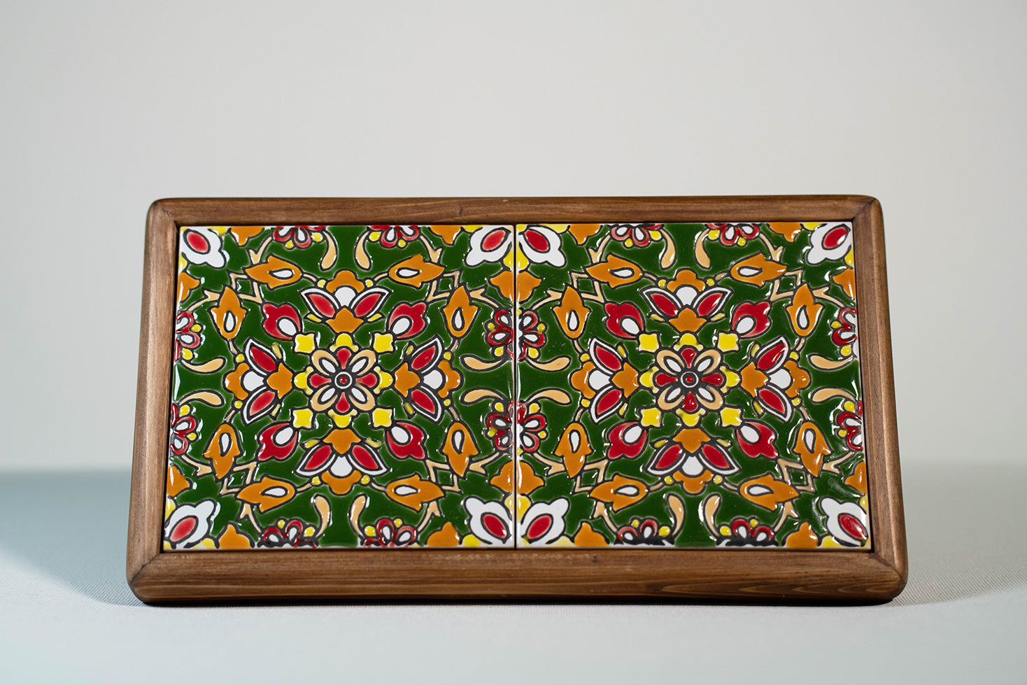 Handmade Wooden Box 2 Tile