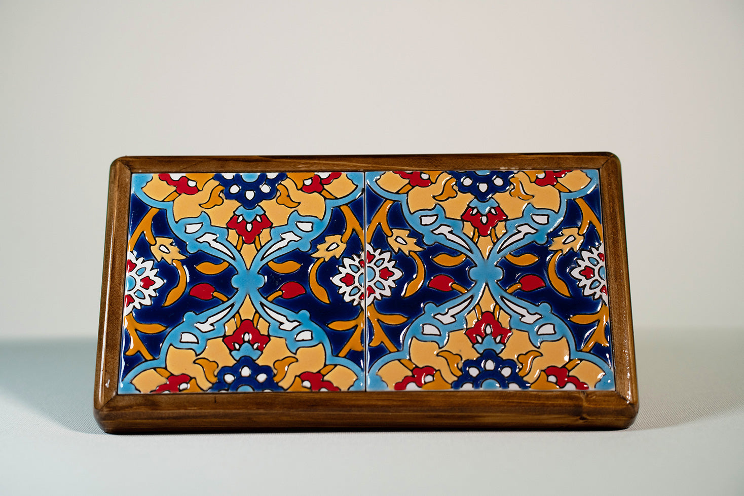 Handmade Wooden Box 2 Tile