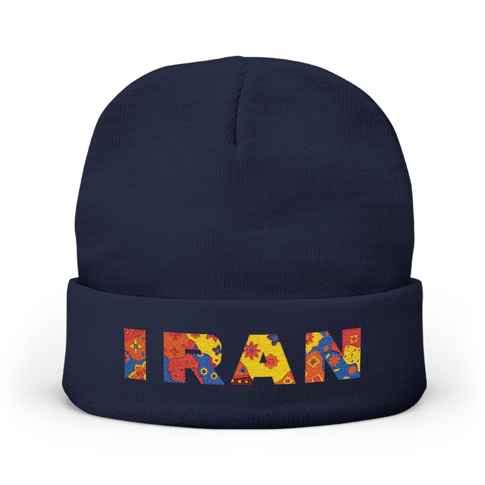 Iran Embroidered Knit Beanie