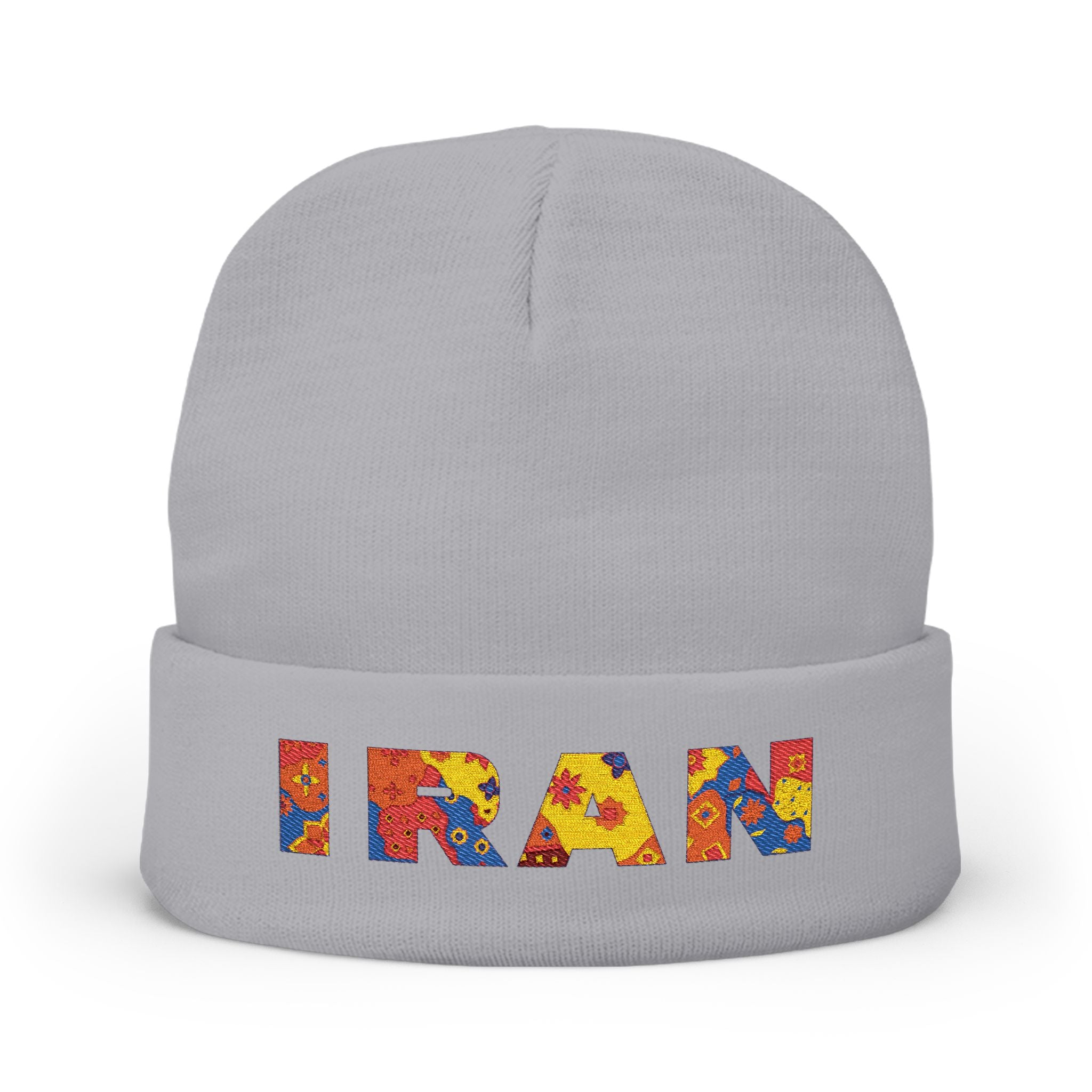 Iran Embroidered Knit Beanie