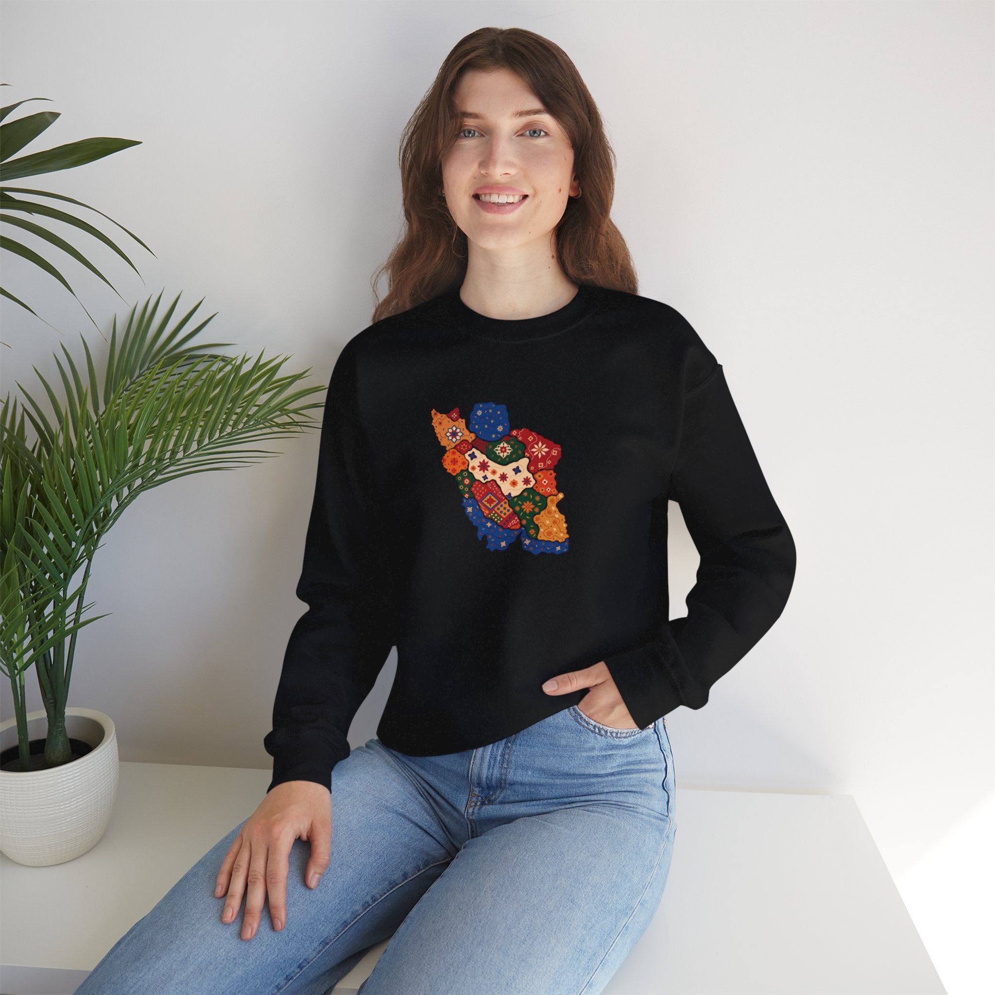 Persian Pattern Map Sweatshirt- Unisex