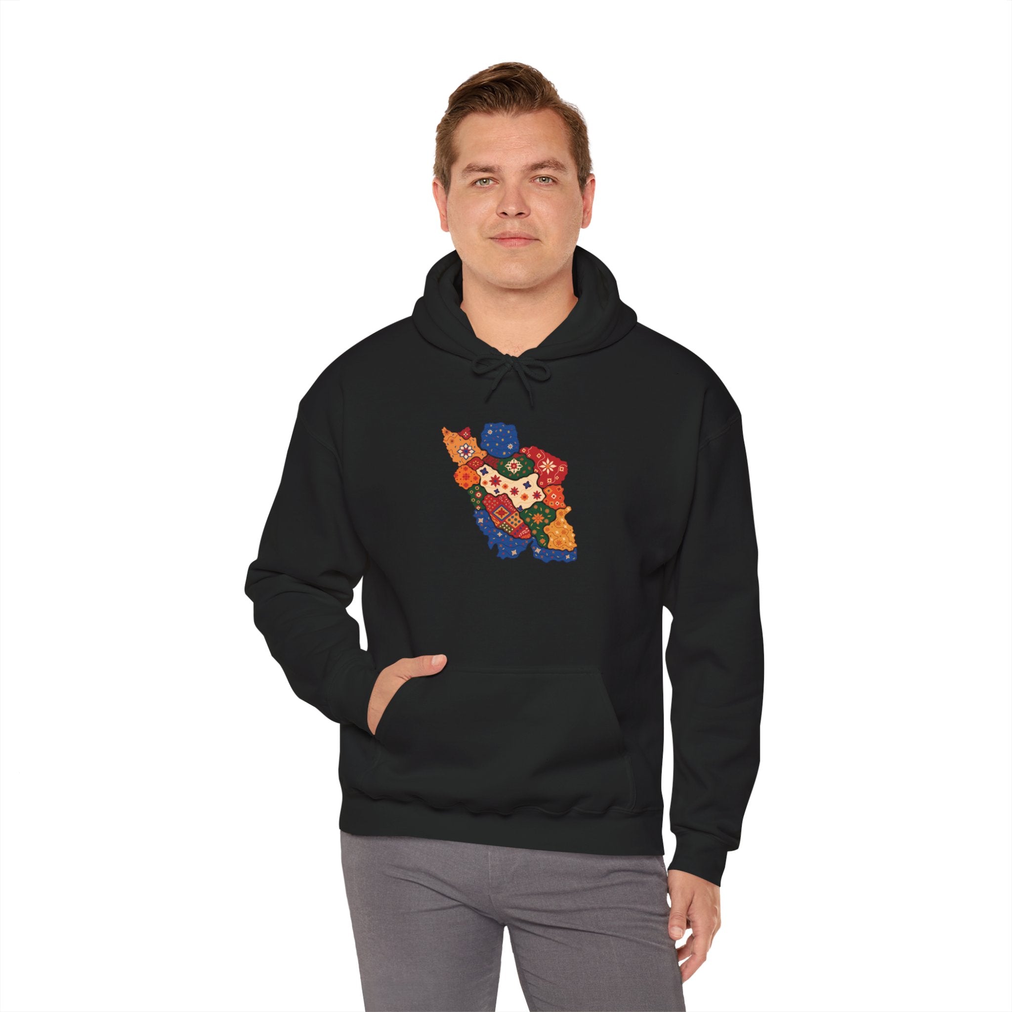 Persian pattern Map Hoodie- Unisex