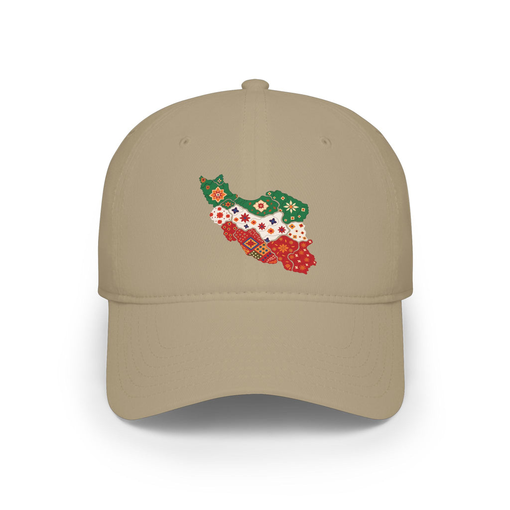 Iran Map Baseball Cap