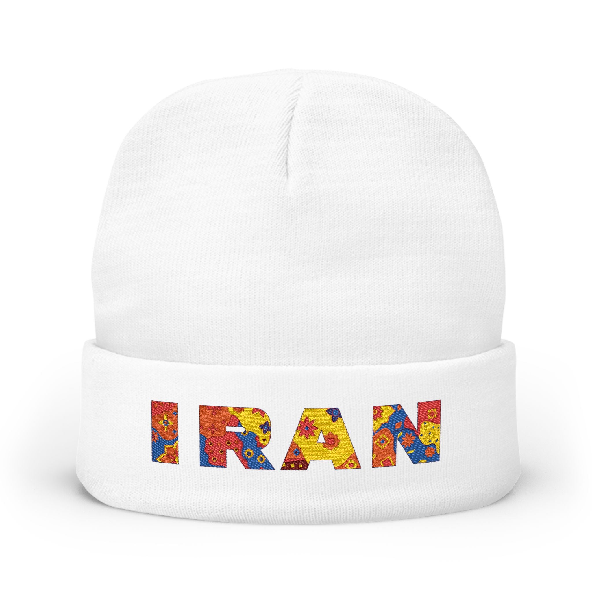 Iran Embroidered Knit Beanie