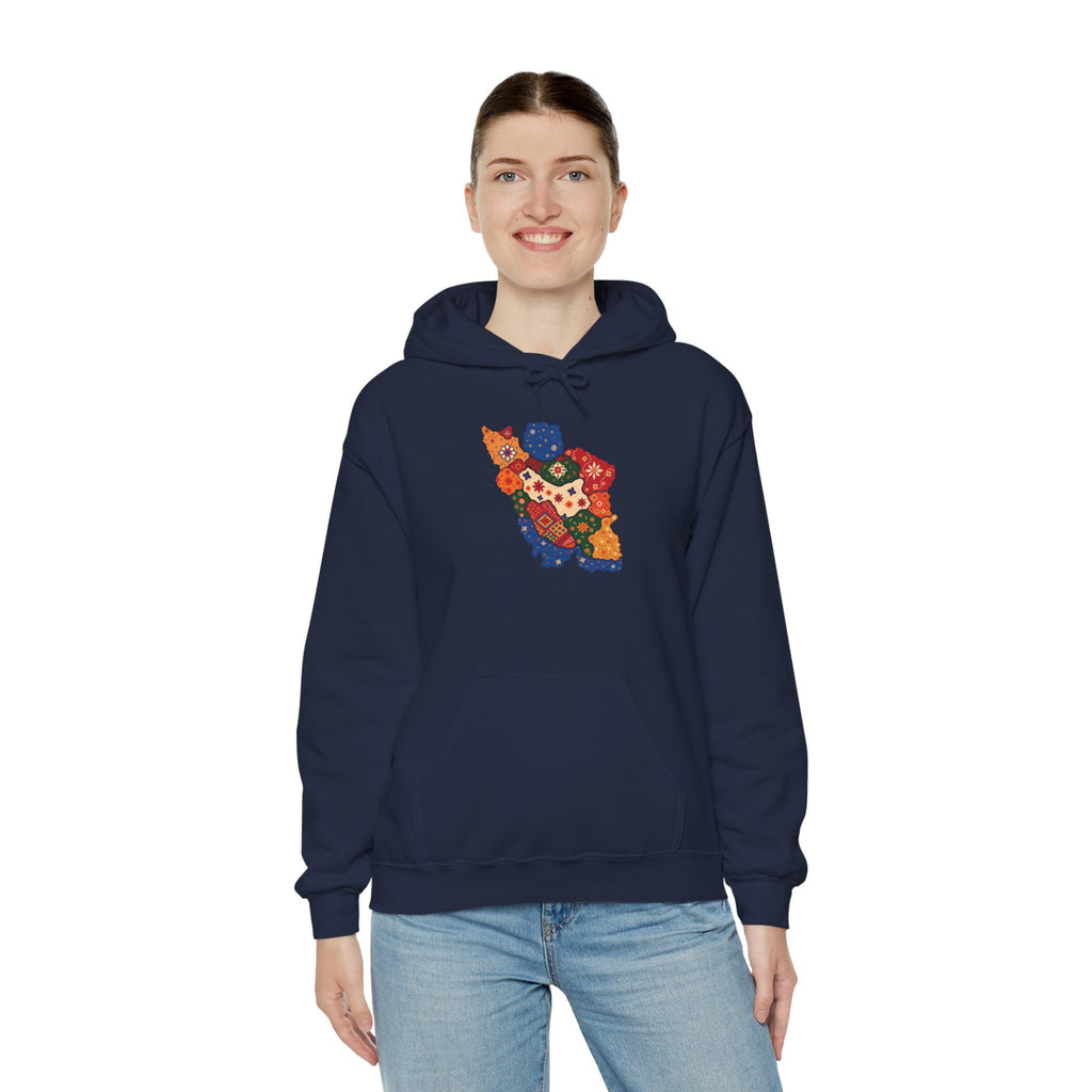 Persian pattern Map Hoodie- Unisex