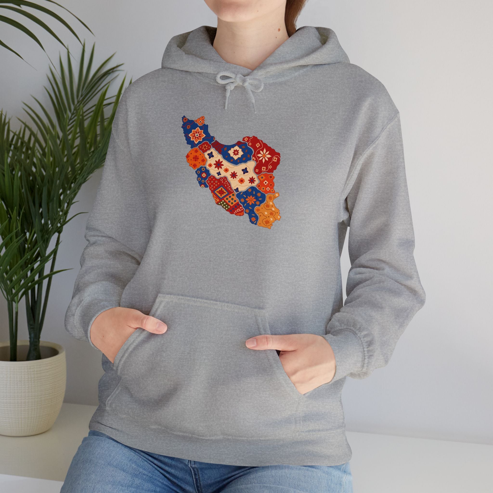 Persian pattern Map Hoodie