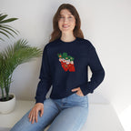 Iran Map Floral (Flag Colors) Sweatshirt- Unisex