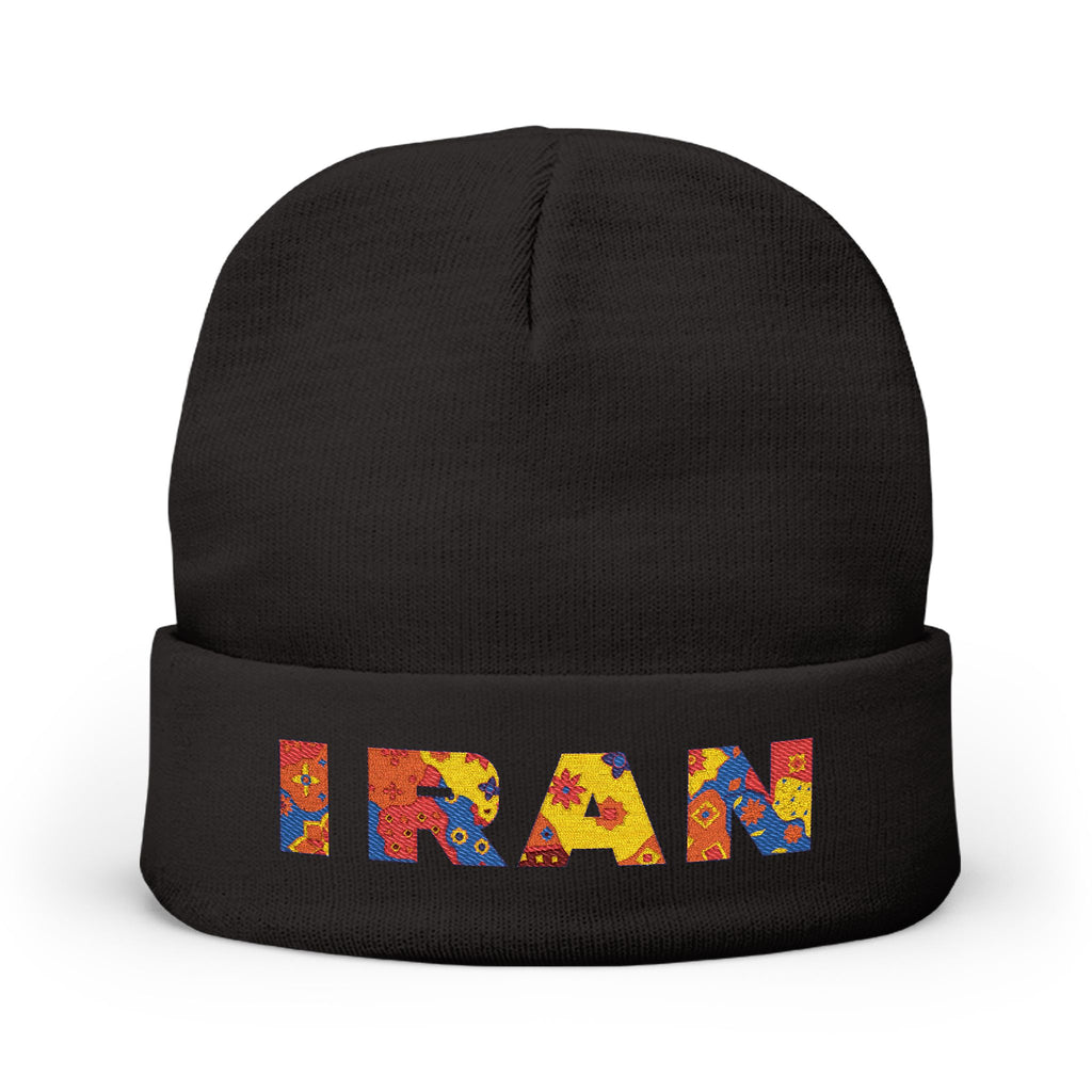 Iran Embroidered Knit Beanie