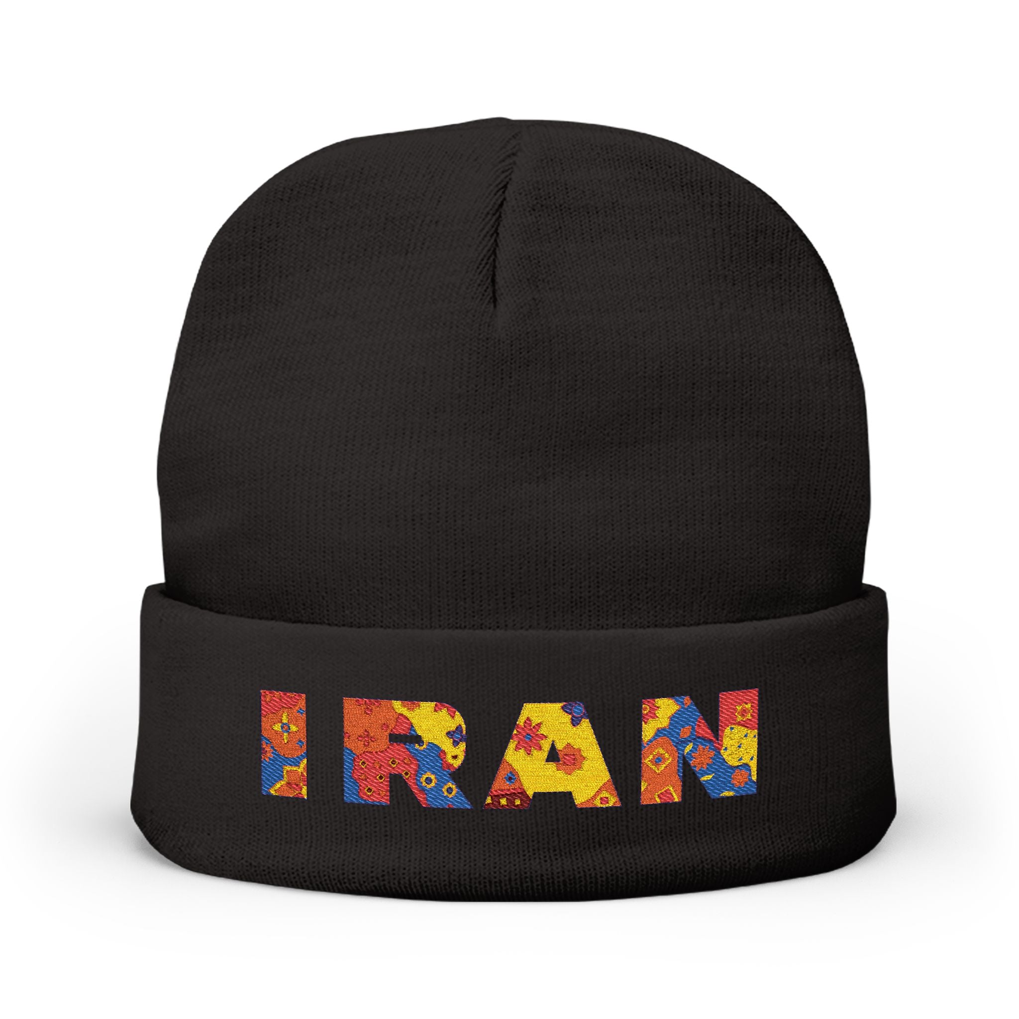 Iran Embroidered Knit Beanie