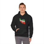 Iran Map Floral Hoodie