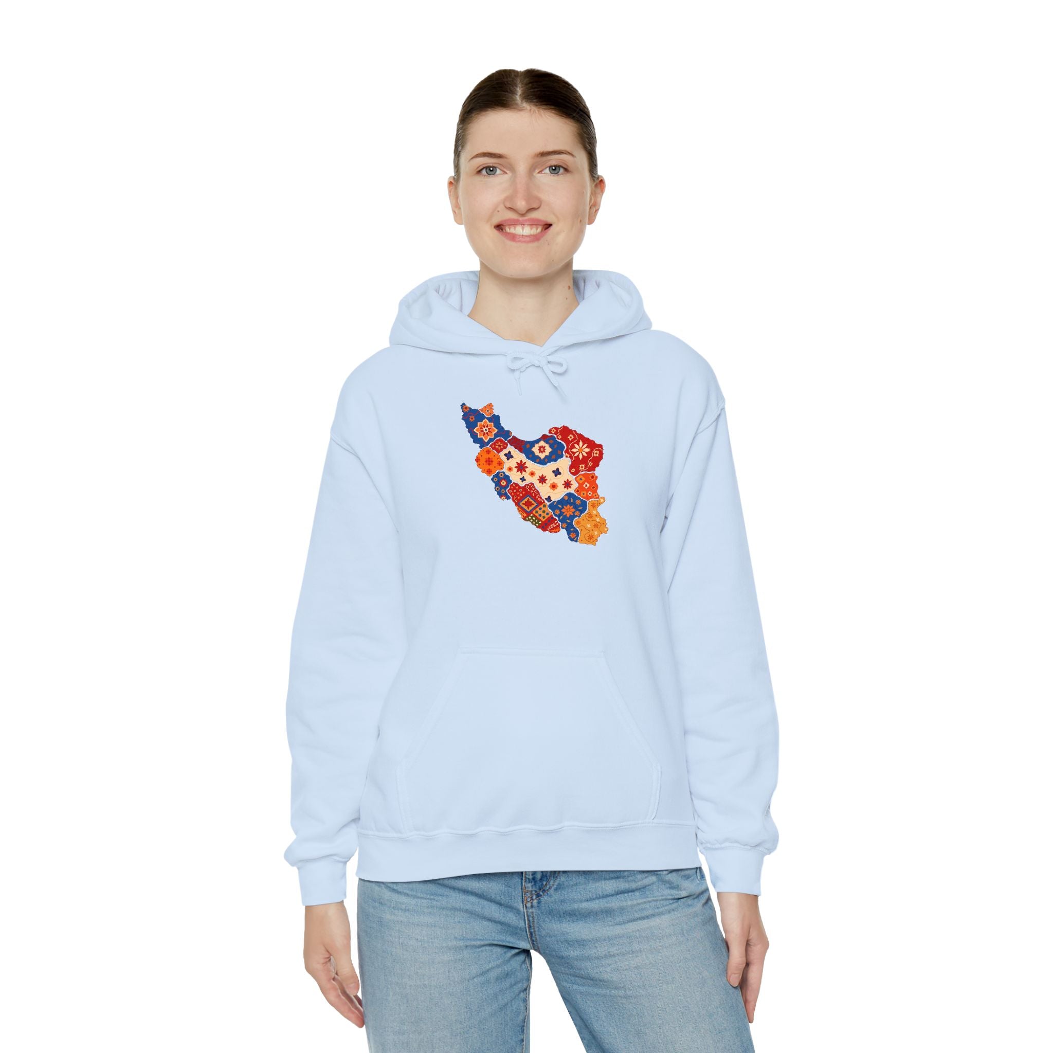 Persian pattern Map Hoodie